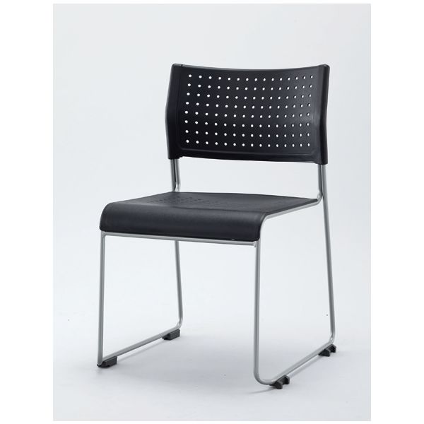 アイリスチトセ LTSシリーズ スタッキングチェア ライタス ブラック