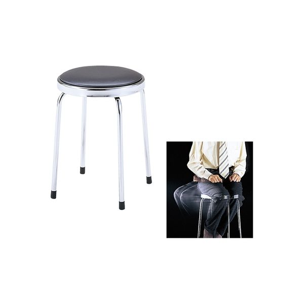 松吉医科器械 丸椅子(回転式) レッド 23-6912-0003 1台（直送品