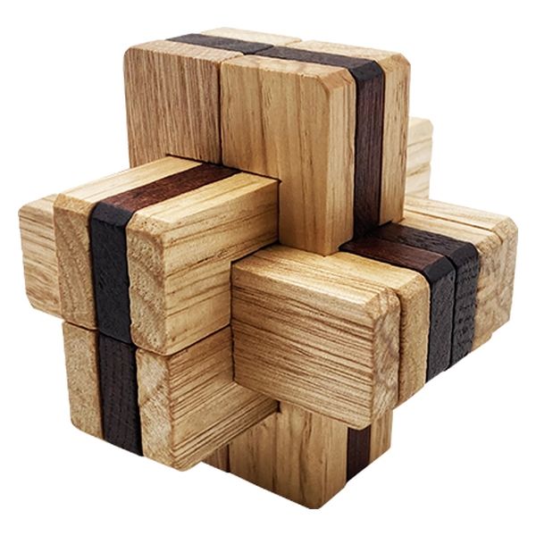 日本出版販売 木製立体パズル KUMUZ ロック・ロック KO631900 1箱