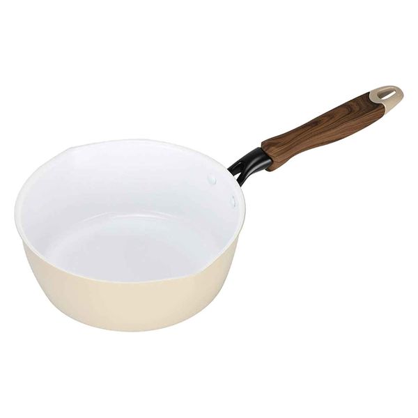 パール金属 片手鍋 20cm IH対応 ティアラ セラミック加工 雪平鍋