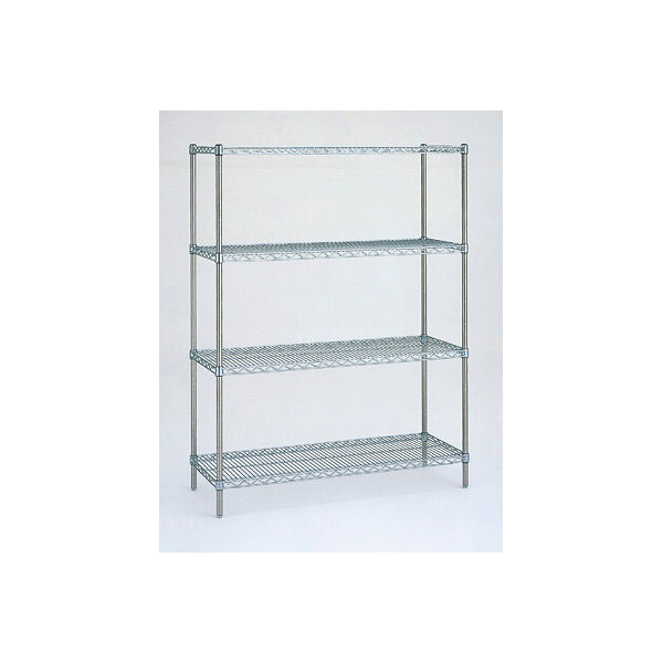 軒先渡し】エレクター スーパーシリーズ ワイヤーシェルフ4段 幅1821