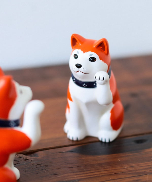 BEAMS JAPAN（ビームス ジャパン）【別注】中外陶園 / 招き犬 左手 3号