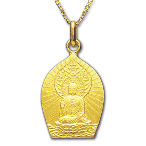 18金製お守り本尊ペンダント 釈迦如来 | 仏壇・仏具 滝田商店