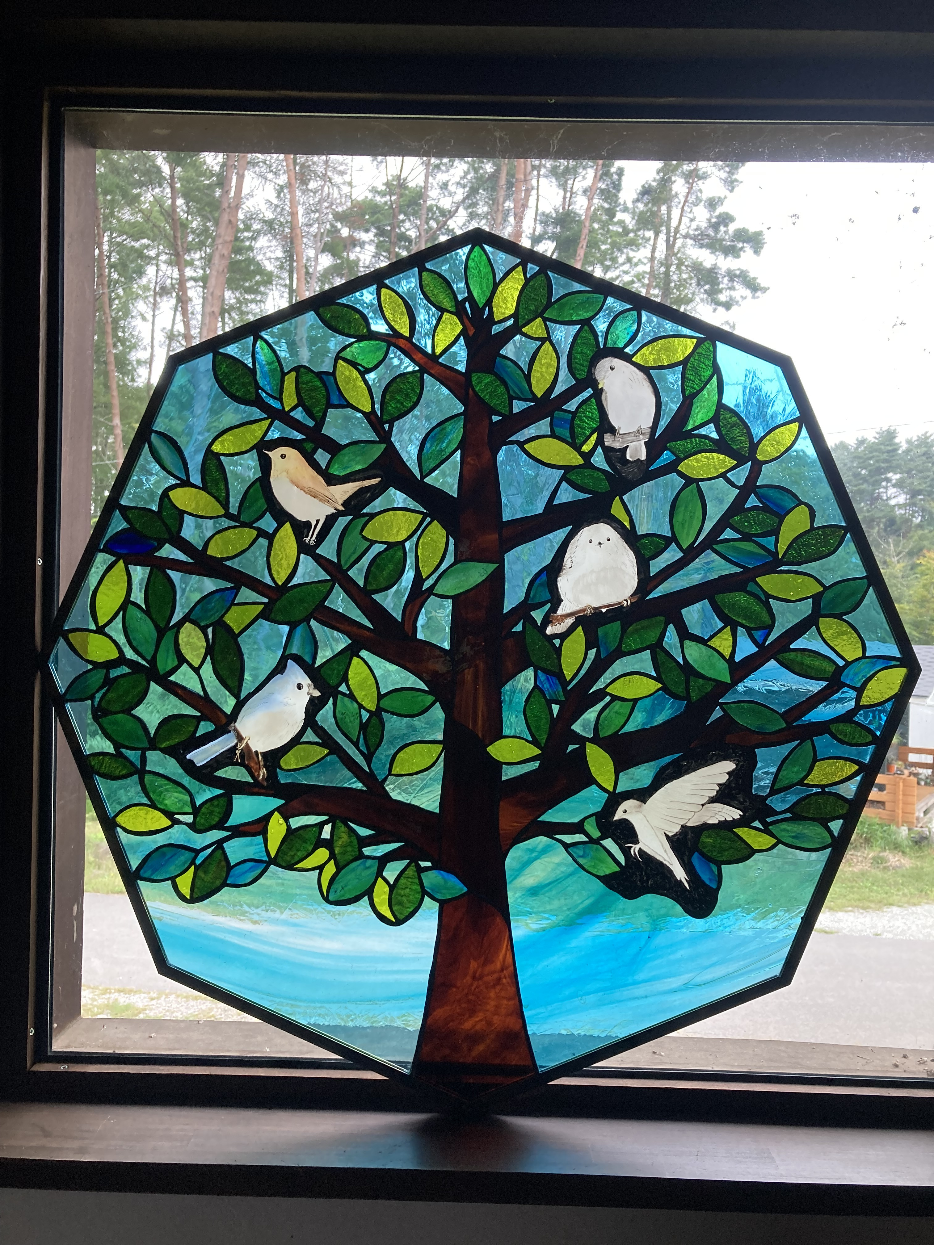 小鳥の木 - 時屋ステンドグラス