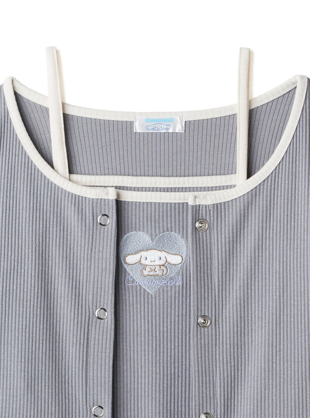 サンリオコラボ シナモロール刺繍キャミソールXカーディガン