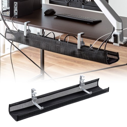 ケーブルトレー（クランプ固定・メッシュタイプ・幅90cm・ケーブル収納