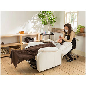 電動ラウンジチェア SHIFFON(ホワイト)｜まつげエクステ商材の松風