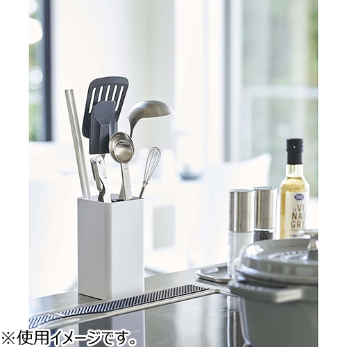 山崎実業 タワー（tower） 蓋付きカトラリーケーススタンド 5372