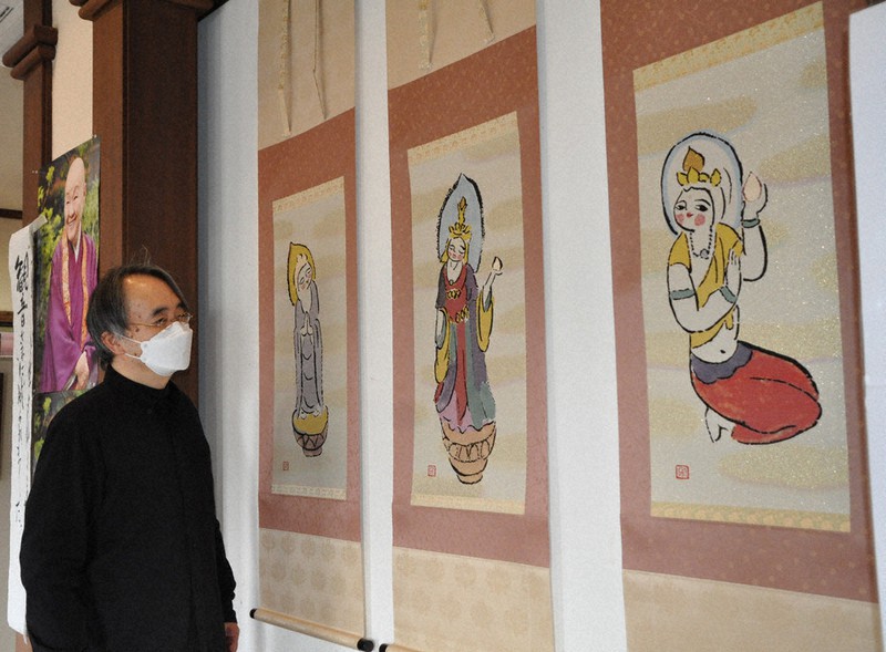 寂聴さん追悼西陣織展 原画に宿る愛、忠実に 近江八幡 ／滋賀 | 毎日新聞