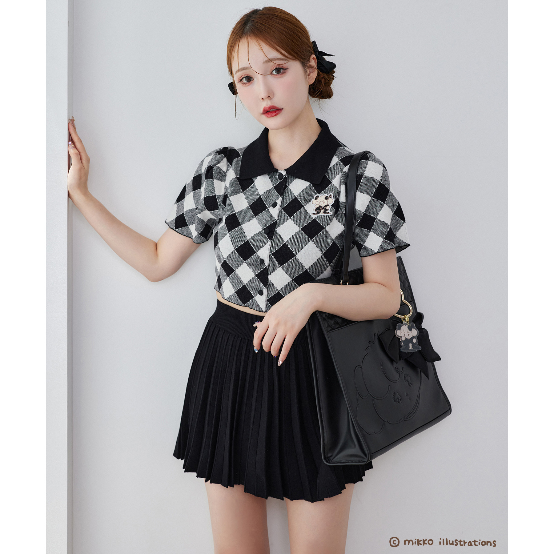 mikko コラボ】刺繍入りポロ衿セットアップ | ファッション通販サイト NUGU