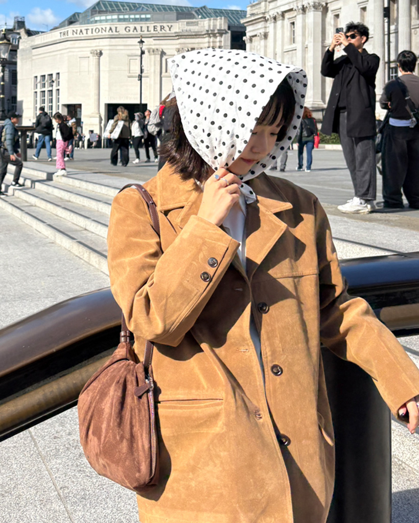 スエード巾着ショルダーバッグ | ファッション通販サイト NUGU