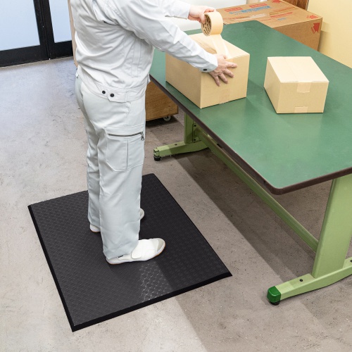SNC-MAT12【疲労軽減マット（W900×D750mm・硬質）】立ち仕事での脚の
