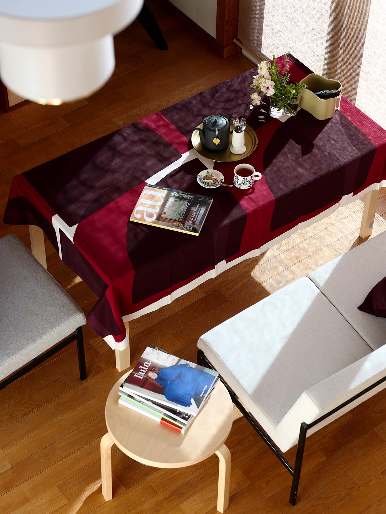 【未使用品】スコープ テーブルクロス　Slowpe Sliceワイン 130㎝ 販売終了】Slowpe<br>Slice ワイン