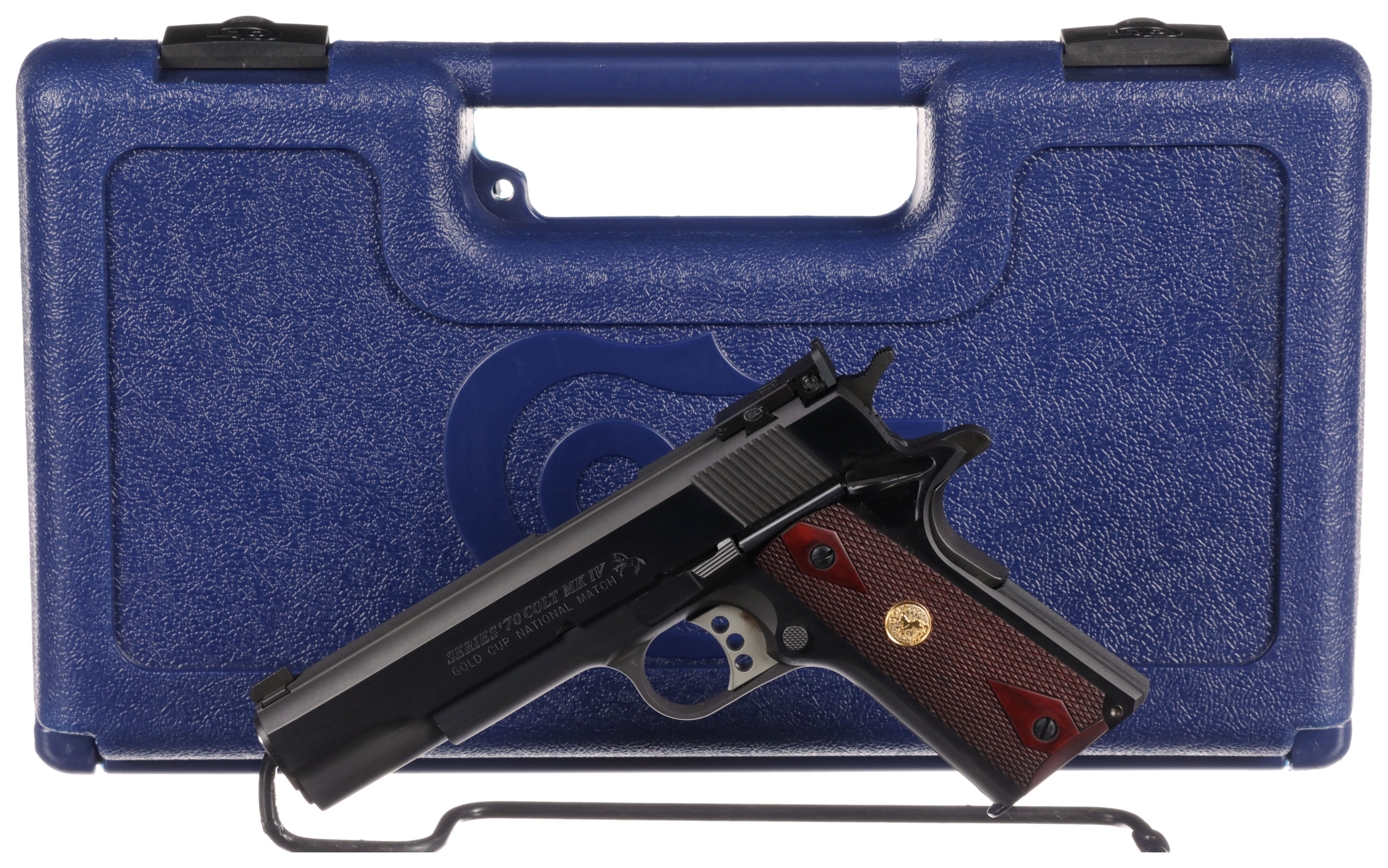 Colt MK IV Series 70 Gold Cup National Match Pistol with Case