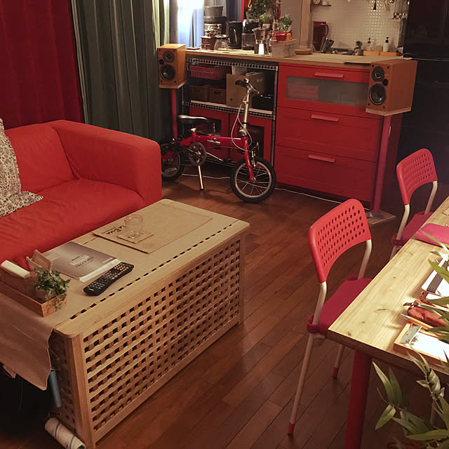 IKEA クリッパン 2人掛けカバー ヴィースレ レッド オレンジKLIPPAN