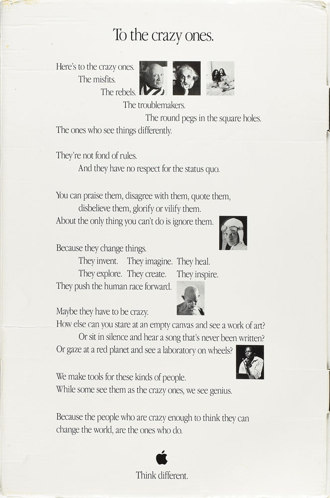 Apple 'Think Different' Poster Set | RR Auction