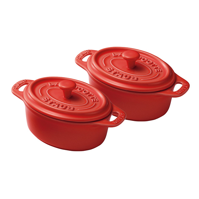 ストウブ[staub]のココットオーバル ペア チェリー｜お祝い・ギフトの