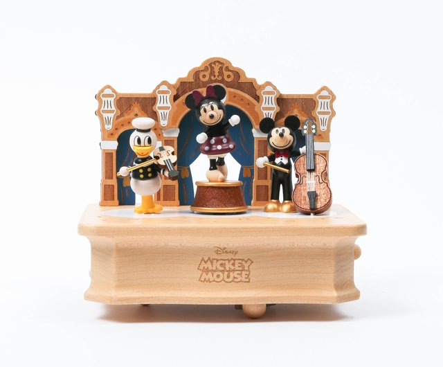 台湾 【レトロミッキー】ディズニー スイングターンテーブルオルゴール