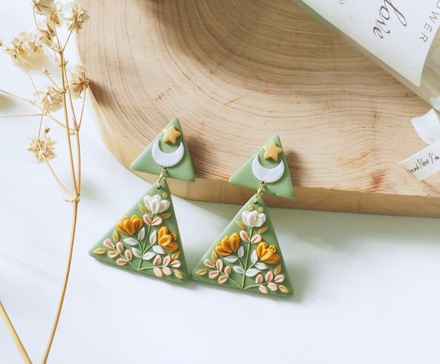 香港 ポリマークレイピアス CLAY MUSEUM - Pinkoi