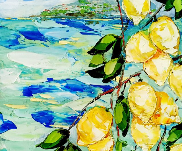 送料無料】ウクライナ アマルフィ イタリア 絵画 フルーツ オリジナル