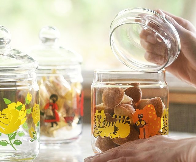 台湾 日本アデリア 昭和レトロ タイガーガラスジャー 360ml 津軽