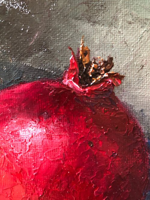 油絵 菅家令子絵 絵画インテリア額付(白) uF6-062804 ワインフルーツ