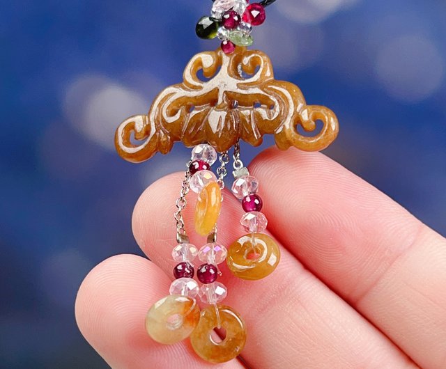 送料無料 40%OFF】台湾 【願いが叶う「如意」】黄翡 如意デザイン