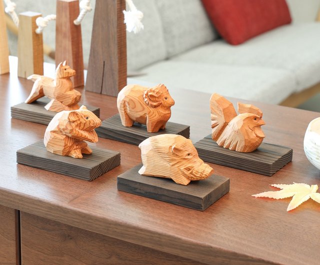 鈴木彫刻 干支 MUKU工房 | 置物 - Pinkoi