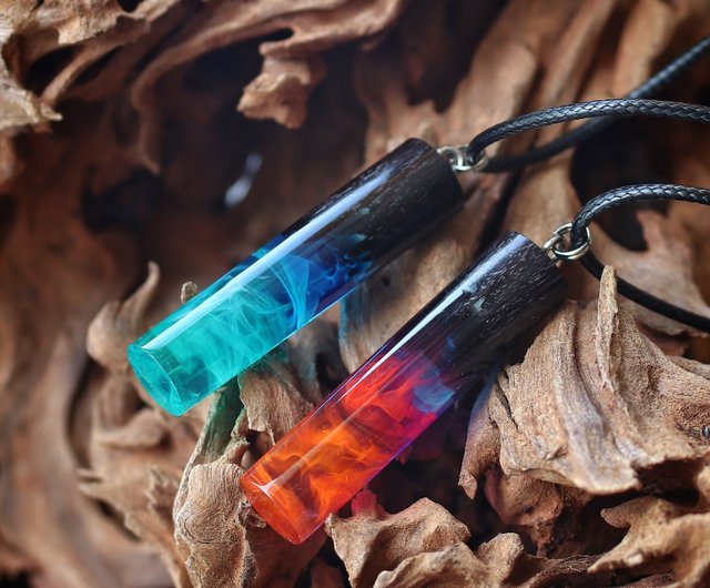 送料無料 10%OFF】リトアニア おそろいのネックレス ウッドレジン