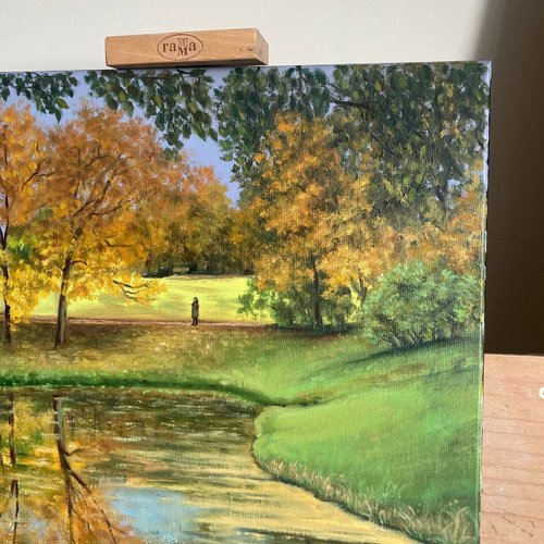 印象派風 自然風景 油彩画27✖️24 印象派風 自然風景 油彩画27