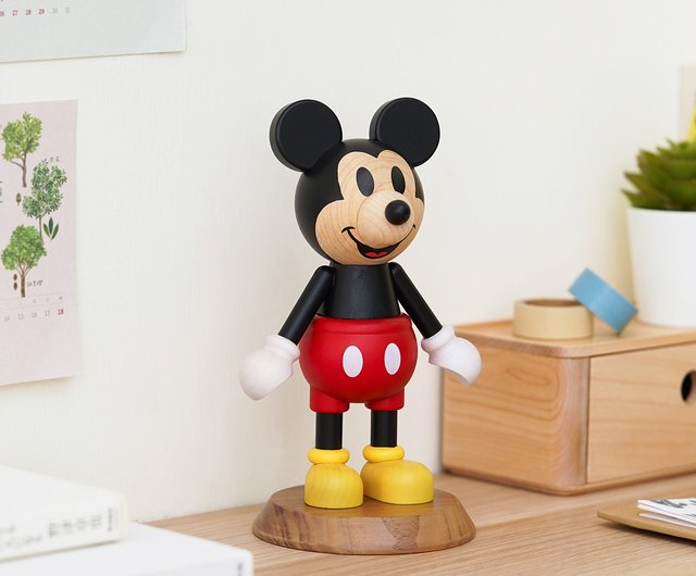 台湾 【ミッキー】ディズニー 木製立ち置物 ホームオーナメント 人形