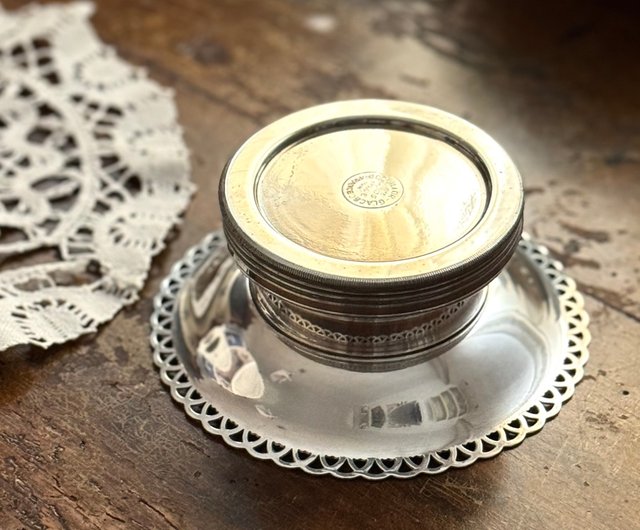 台湾 *50379- 極めて希少なフランス製シルバープレート冷製バター