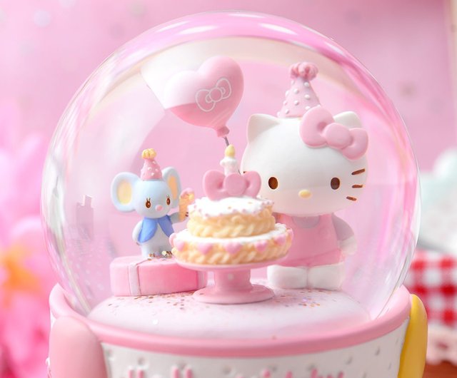 台湾 ハローキティ 誕生日 クリスタルボール ミュージックベル 誕生日