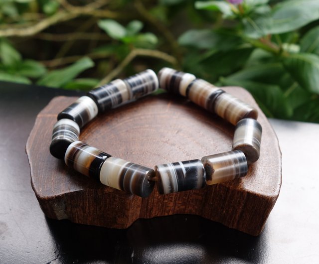 西藏老線珠12子天珠瑪瑙玉髓藥師珠天珠手串手鍊老天珠山奇藝術｜手鍊