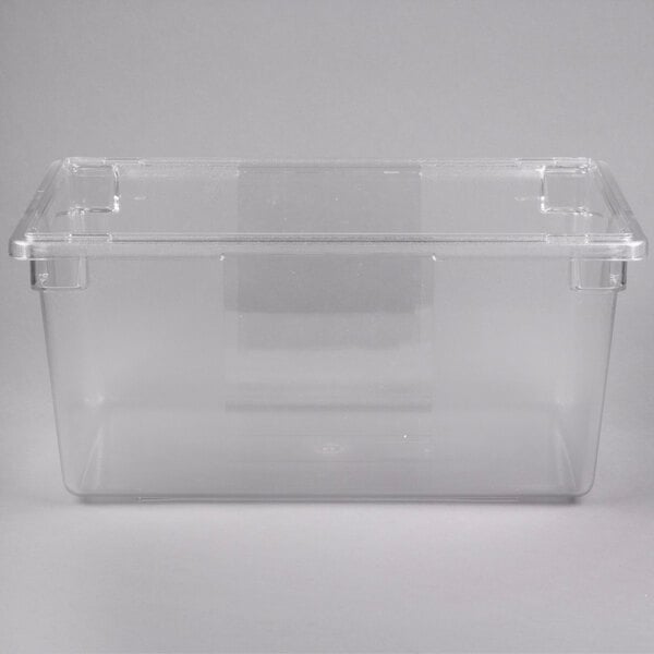 Rubbermaid® FG332800CLR Clear Polycarbonate Food Storage Box - 26