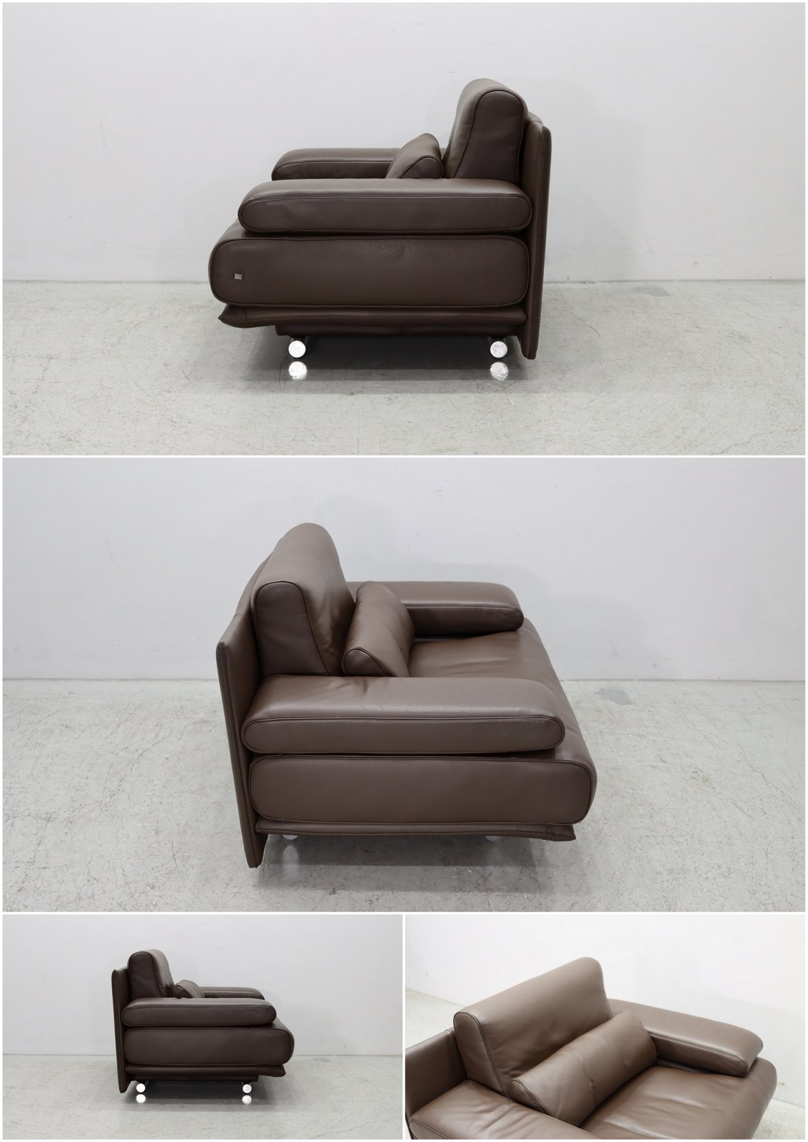 ROLF BENZ ロルフベンツ｜6500 1人掛けソファ オットマンセット 総革