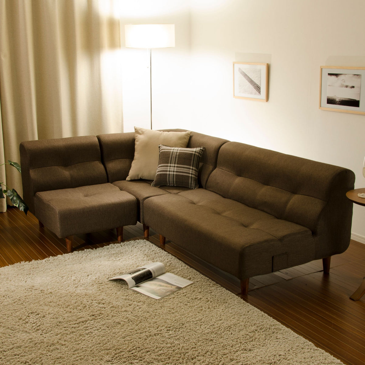 コーナーソファ 3点セット「August」 — 【セルタン 公式】