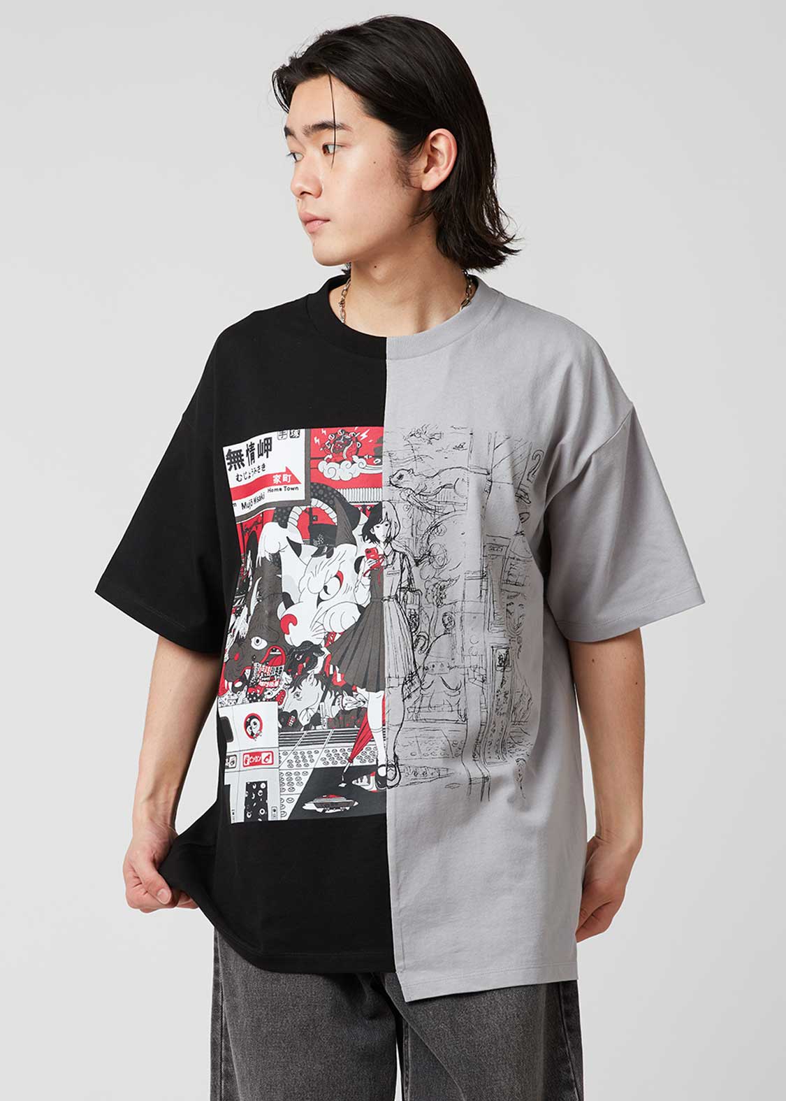 DORORO｜ビッグシルエットTシャツ｜ユニセックス｜グラニフ(graniph