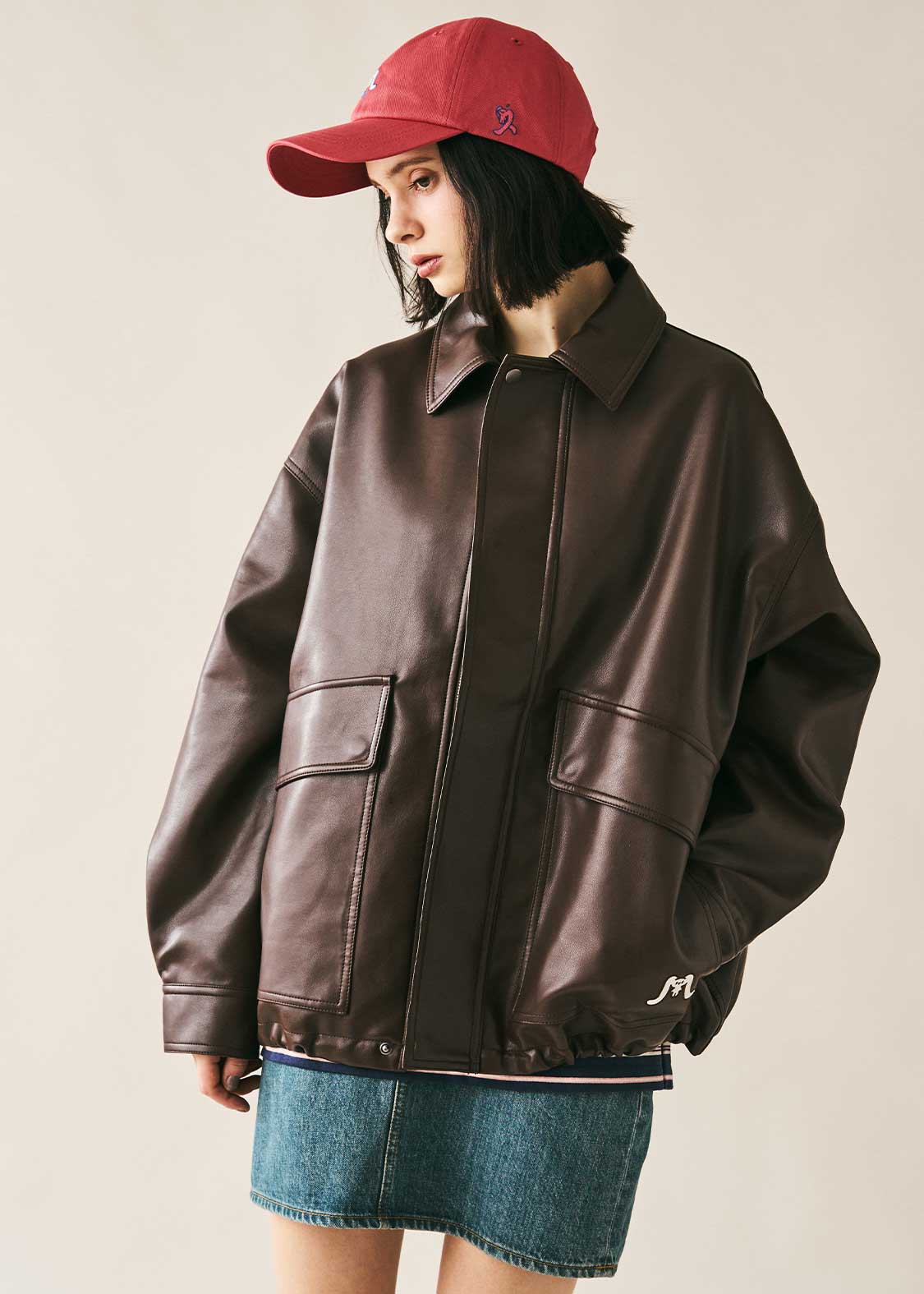 ビッグミミ｜エコレザージャケット｜ユニセックス｜グラニフ(graniph