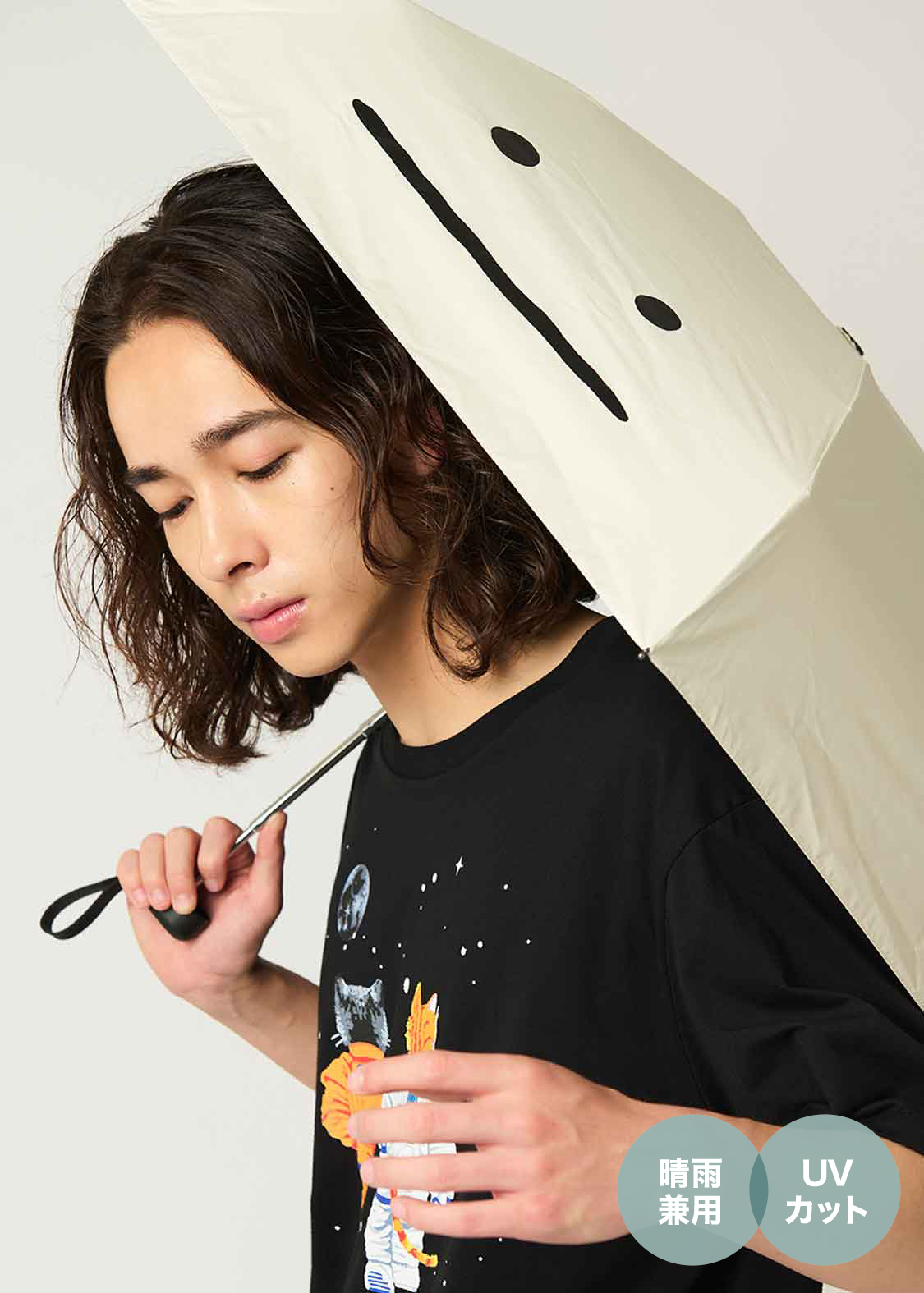 ビューティフルシャドーズーム(Wpc.) ｜晴雨兼用 折りたたみ傘 53cm