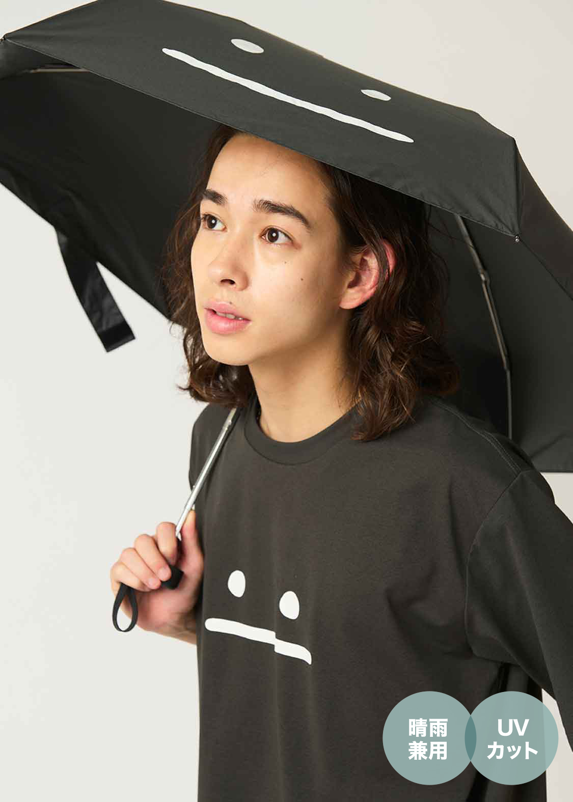 ビューティフルシャドーズーム(Wpc.) ｜晴雨兼用 折りたたみ傘 53cm