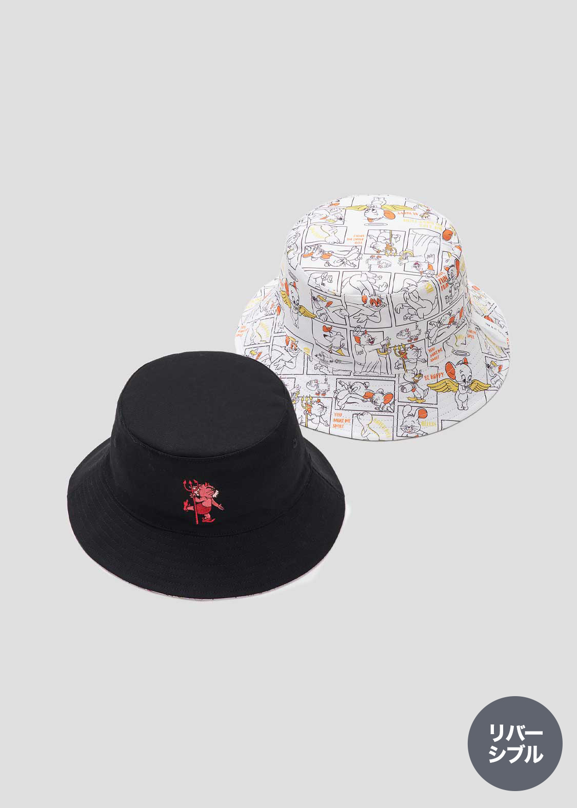 デビル｜リバーシブルバケットハット｜ユニセックス｜グラニフ(graniph