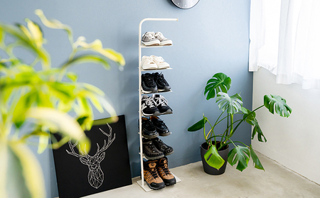 シューズラック-7 シューズラック 靴箱 靴入れ 靴棚 縦長 下駄箱 傘