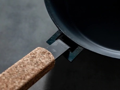 E148 DISH PAN 20/26cmセット(着脱ハンドル付)【フライパン 鉄