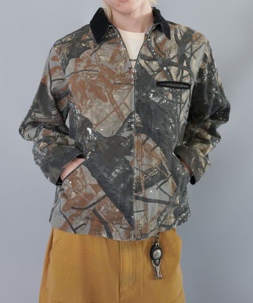短丈デトロイトダックジャケット/カモフラージュ/リアルツリー