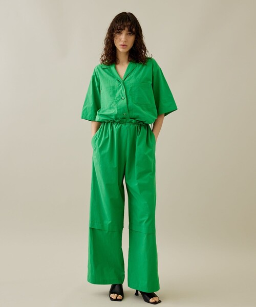 SAYAKA DAVIS/サヤカディヴィス】オープンカラージャンプスーツ