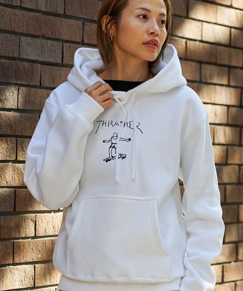 セール】GONZ ART HOODIE SWEAT PARKA/スラッシャーマークゴンザレス