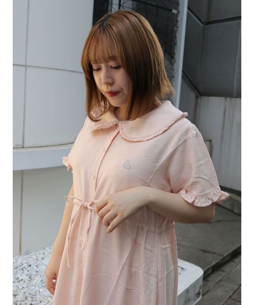 merry jenny（メリージェニー）の「rabbit刺繍ガーゼワンピース