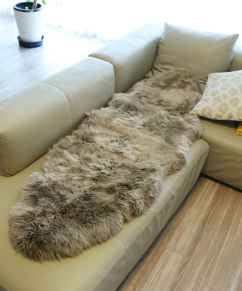 ムートンラグ 70×180 大きい 2匹（ラグ/マット）｜sankyo shokai