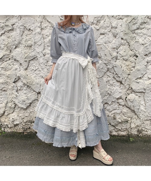 PINK HOUSE（ピンクハウス）の「フランス製レース使いローンタブリエ